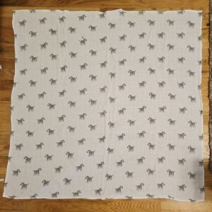 Swaddle Blanket in Zebra Pattern, 40x40